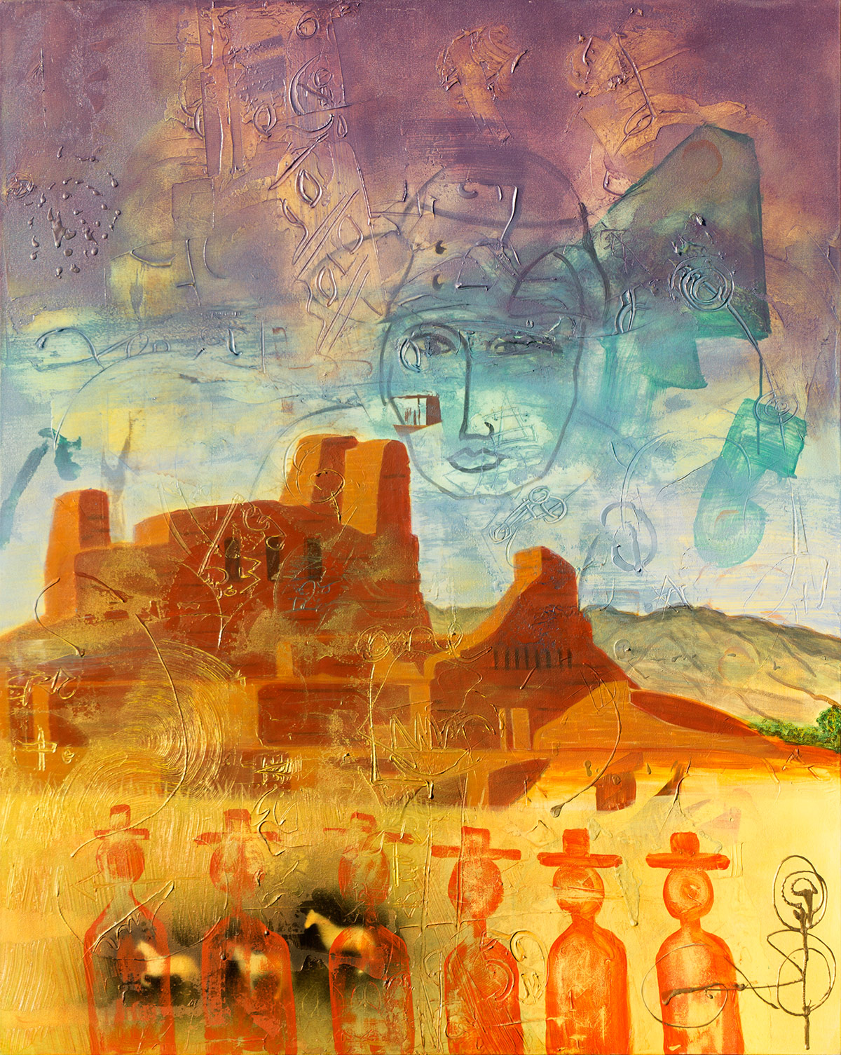 Dob Canyon, Acrylic on Canvas, 2015